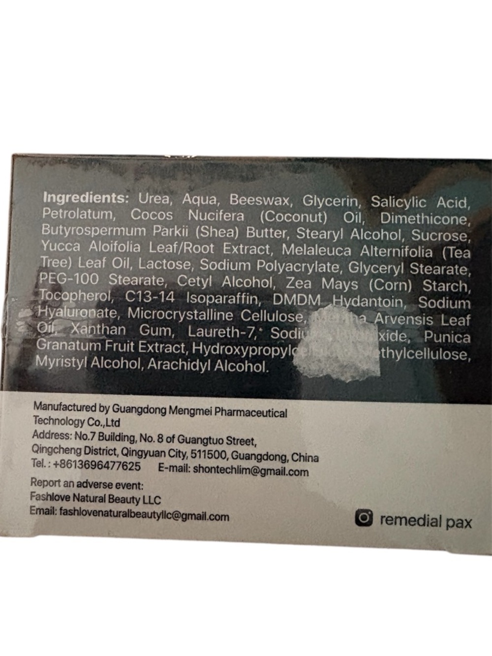 Remedial Pax UREA 40% CREAM Hands & Feet Moisturizer - Picture 3 of 4